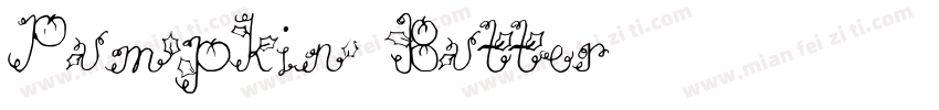 Pumpkin Butter字体转换